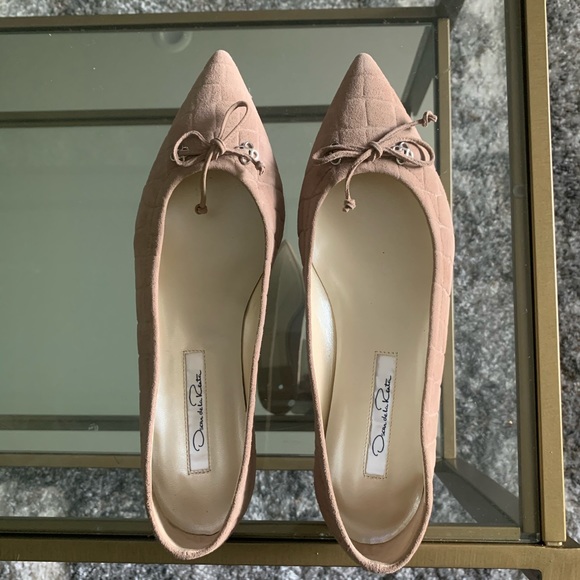 Oscar de la Renta Aiden Suede Flats - Picture 5 of 6